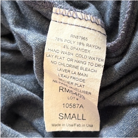 ELAN robe wrap style front tie long sleeve elegant blue NWT Small - Picture 9 of 10